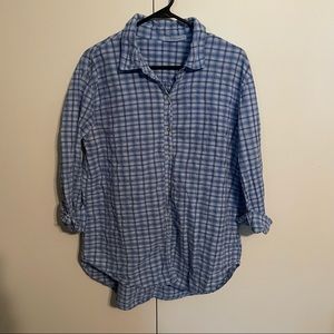 Cut loose button down